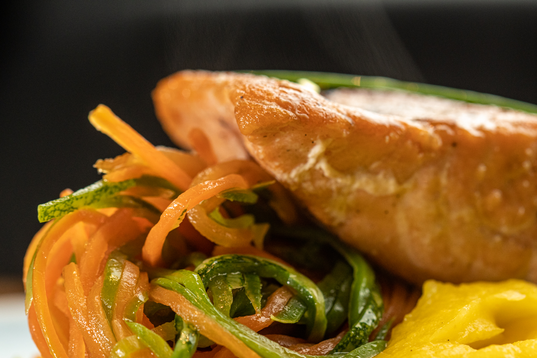 Fios de legumes sous-vide