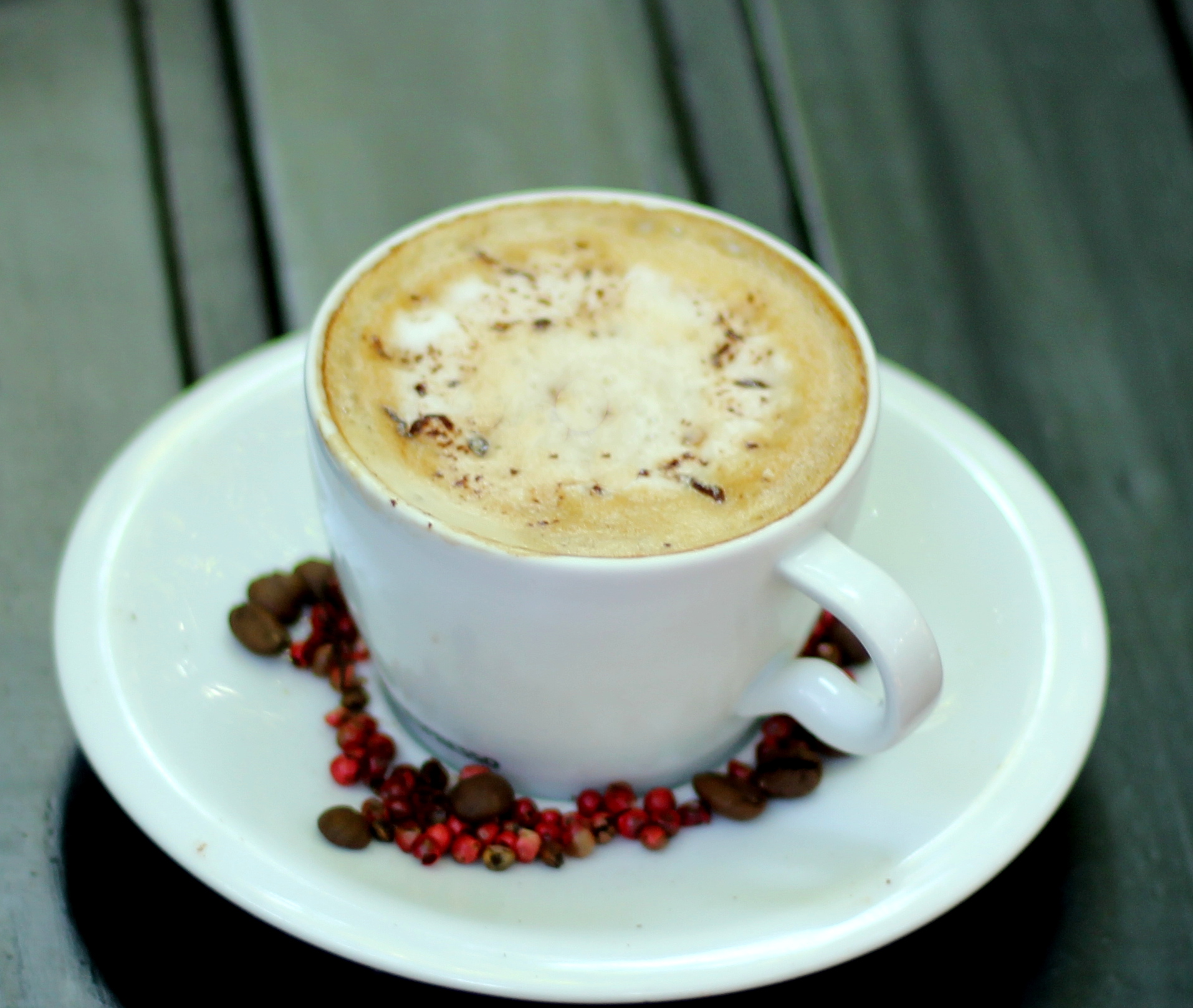 Café com pimenta rosa