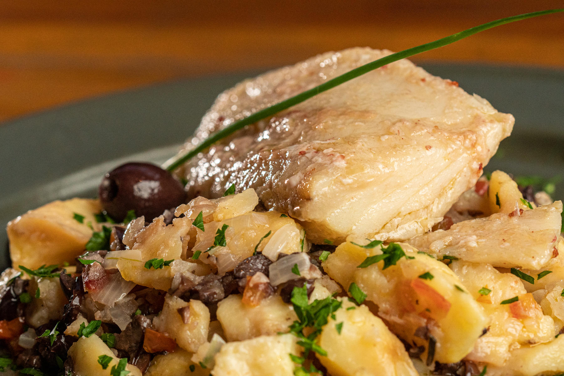 Bacalhau confitado